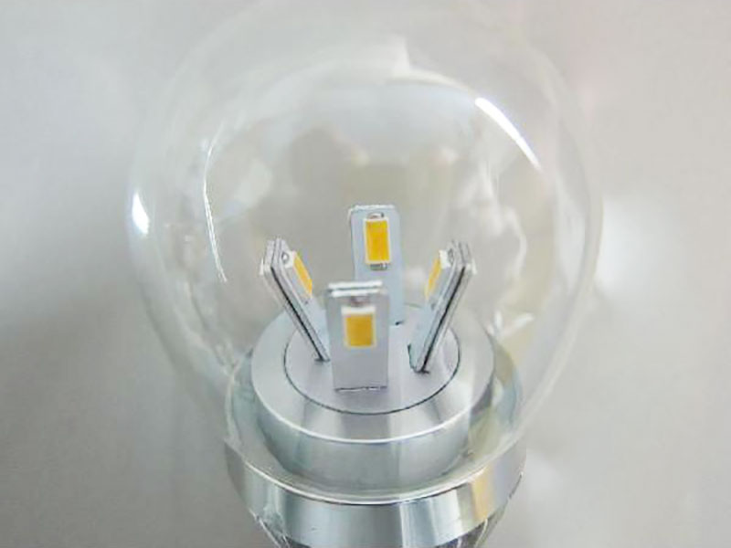 LED電球 ミニクリプトン形 クリアガラスタイプ E17 調光対応 5W 300lm シルバー