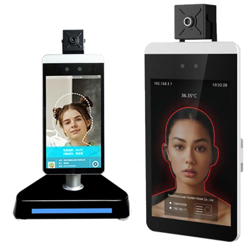 顔認証・体温測定サーモカメラ デスクトップスタンド 成人用 体温測定 赤外線センサー 顔写真・履歴保存 クラウド データ管理 サーマルカメラ（タッチパネル）